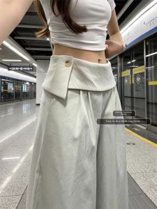 LANMENGYA | Low Waist Drape Culotte Pants for Petite Figures
