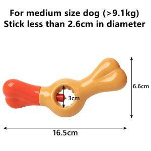 AFP 16.5cm Dog Toys Anti-asphyxiation Dog Toothbrush Holder Toy Chew Stick Biting Stick Nylon Stand Freshens Breath Chewing Toy