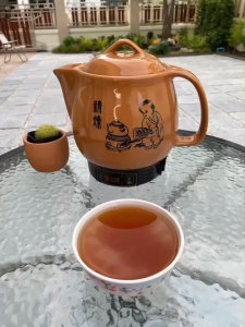 หม้อต้มยามีเสียงเตือนเมื่อต้มเสร์จหม้อต้มยาจีนหม้อต้มยาสมุนไพรYA2การทำงานอัตโนมัติมีสัญญาณเตือน สีน้ำตาล ขนาด3-4ลิตร.