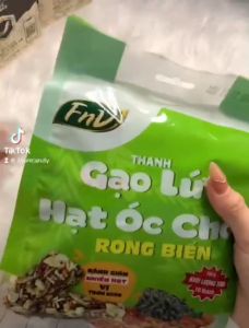 HOT - COMBO 3 gói Thanh gạo lứt hạt óc chó rong biển FnV bịch 120g+ Tặng 1 bịch thanh gạo lứt WADA vị bất kỳ Túi Refill Gạo Lứt Snack Dinh Dưỡng Không Caffeine - Lazada