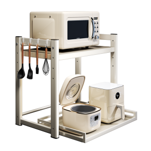Joybos | Extendable Microwave and Rice Cooker Storage Rack