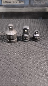 Socket Adaptor 1/2" to 3/4" 3/4" to 1/2" 1/2" to 3/8" with Variation Carbon Black High Quality Tool