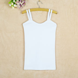 Áo Ba Lỗ Cotton Ôm Vừa Vặn Thời Trang Thu Đông Cho Nữ Áo Ba Lỗ Cotton Màu Trơn Có Dây Đeo Hai Vai Áo Ba Lỗ Hở Lưng