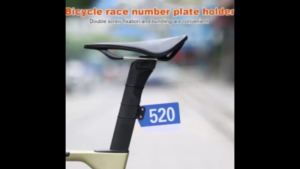 Triathlon Racing Number Plate Mount Holder Bicycle Number Plate Holder Clip Racing Cards Seatpost Mount for Road Bicycle Cycling