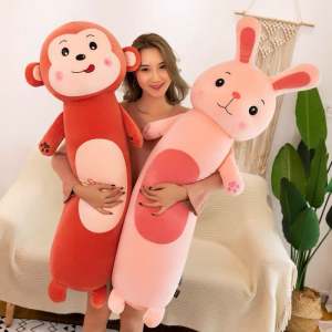 GỐI ÔM MINISO ĐẦU THÚ ÔM HÌNH THỎ SƯ TỬ KHỈ ẾCH GỐI ÔM MỀM MỊN CAO CẤP CHO BÉ ĐI HỌC MẪU GIÁO