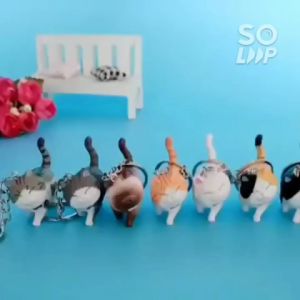 Gantungan Kunci Kucing Lucu imut Keychain Catwalk cute