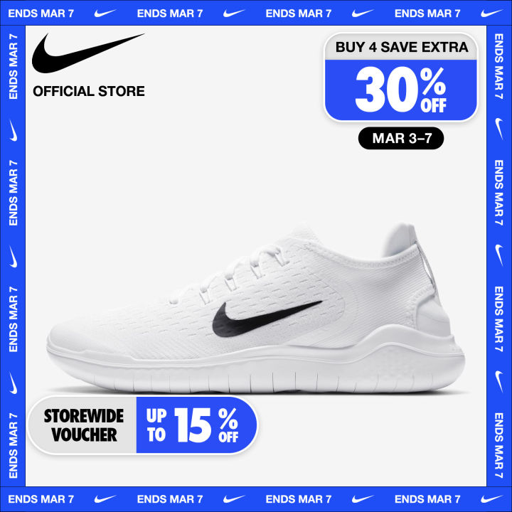 Nike free run 2018 clearance white mens