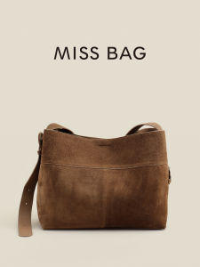 Good Morning Bag Leather Tote Bag Womens Shoulder Bag Large Capacity Frosted Cowhide Commuter Bag Casual Simple Style