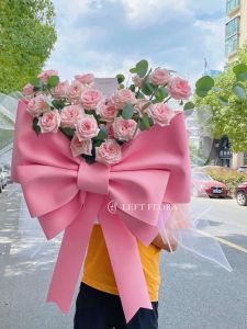 INS Valentines Day Send Girlfriend over Big Bow Bouquet Confession Gift Wedding Ceremony Layout DIY Big Bow Decoration