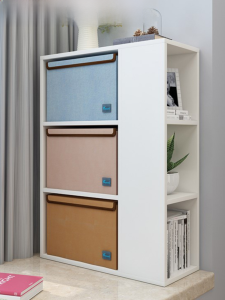 Simple Modern Window Seat Storage Cabinet Tatami Bedroom Floor Standing Combination Bookcase Small Library Wardrobe