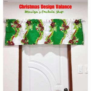 Christmas Curtain Valancer 58x17 inches