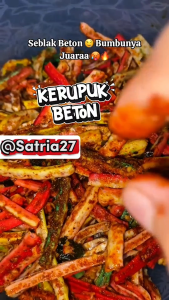 seblak kerupuk jaat beton bantat renyah original pedas daun jeruk bumbu melimpah