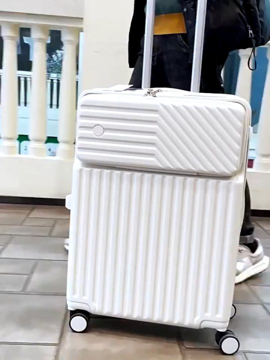 Luggage 20Inch 3Color Front Opening Luggage Trolley Travel Bag