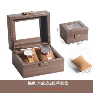 VI-Arick Leather Watch Storage Box Dustproof Glass Cover Watch Box Watch Jewelry Box Bracelet Watch Watch Box