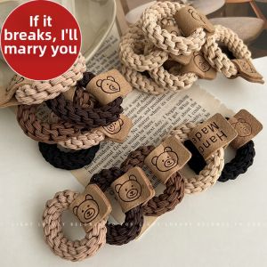 MOYAJIEKA | Cute Bear Design High Elasticity Hair Ties