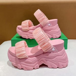 Dép Đế Dày Đế Xuồng Thời Trang Mùa Hè Cho Nữ Dép Đế Cao Su Phong Cách K Thời Trang Thường Ngày Dép Xăng Đan Thoải Mái