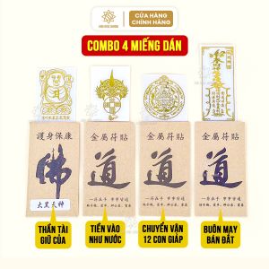 Miếng dán mặt sau lưng điện thoại linh phù phong thủy may mắn thu hút tài lộc Sơn Mộc Hương