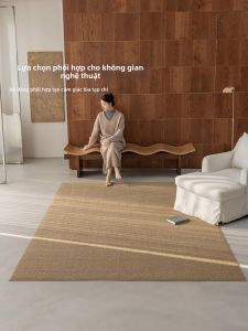 Honghe | Dirt-Resistant Plain Retro Jute-like High-End Carpet