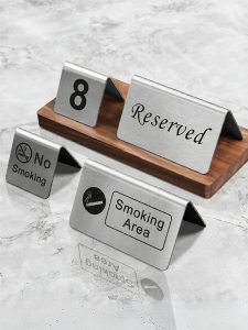 No Smoking Signage Table Card