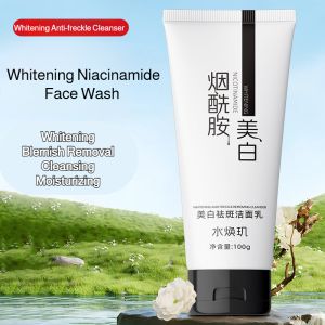 Moisturizing Hydrate Oil Control Facial Clean Milk Brighten Acne Shrink Pore Remove Spot Niacinamide Whitening Anti-Blemish Cleanser