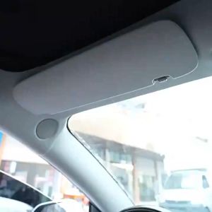 Car mirror with light Car Sun Visor Touch Screen Adjustable Brightness with 3 Light Modes White