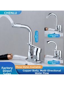 Brass Bathroom Double Tap Hot and Cold