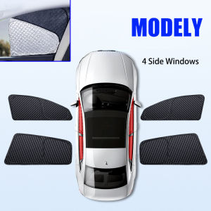 Upgrade Privacy Sunshade For Tesla Model 3 Y Juniper 2026 2025-2020 Front Side Window Sun Shade Windwhield Blind Shading Camping