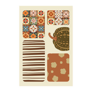 JIAYOUYA | Retro Non-slip Durable Waterproof Kitchen Mat
