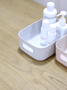 Màu trơn hình chữ nhật linh tinh hộp lưu trữ nhà bếp và để bàn văn phòng mục lưu trữ giỏ