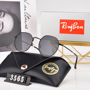 Brand designer Classic Round Polarized Sunglasses driving Eyewear Metal Gold Frame Glasses Men Women Sunglasses