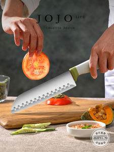 Jojos L PD Treasure High Aesthetic Stainless Steel Kitchen Knife Set Combination Home Use Kitchen Storage Rack Knife Holder