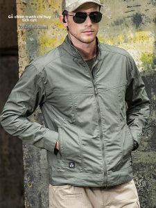 Áo Khoác Chiến Thuật Chống Thấm Nước Cho Nam Mùa Xuân Thu Ngoài Trời Quần Áo Huấn Luyện Leo Núi Bộ Đồ Đi Bộ