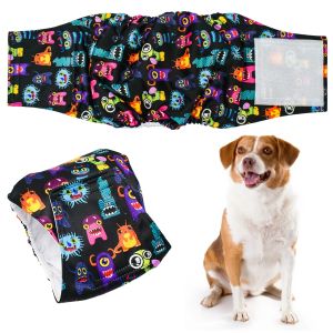 1PC Washable Belly Band for Male Dogs High Absorbing Male Dog Diapers & Extender Reusable Male Puppy Wraps for Pets