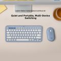 Logitech | Wireless Bluetooth Quiet Portable Keyboard and Mouse Combo. 