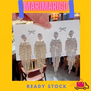 Anting Wanita Fashion Korea Silver 925 Elegan Full Diamond Earrings