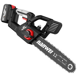 NANWEI | Cordless Lithium-Ion Chainsaw Outdoor Indoor Portable Handheld Digital Display