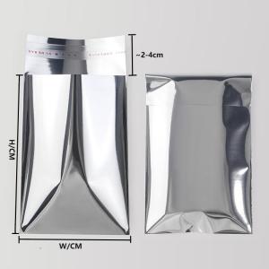 100 Chiếc Túi Quà Tặng Tự Dính Bằng Nhôm Bạc Mịn Bao Bì Nhựa Đựng Thiệp Chúc Mừng Và Bưu Thiếp - Quà Tặng Tiệc Sinh Nhật Đám Cưới