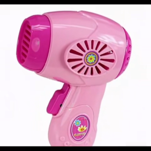 LazaraToy Plastic Hair Dryer Simulation Model Kids Pretend Role Play Developmental Toy