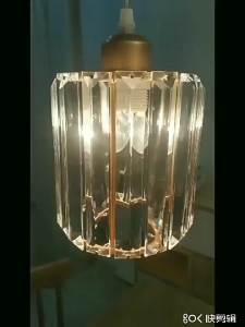 Free Bulb Crystal Chandelier Modern Adjustable Luxury Glass Shade Ceiling Lights for Dining Room Kitchen Cafe Bedroom Decorative Lighting