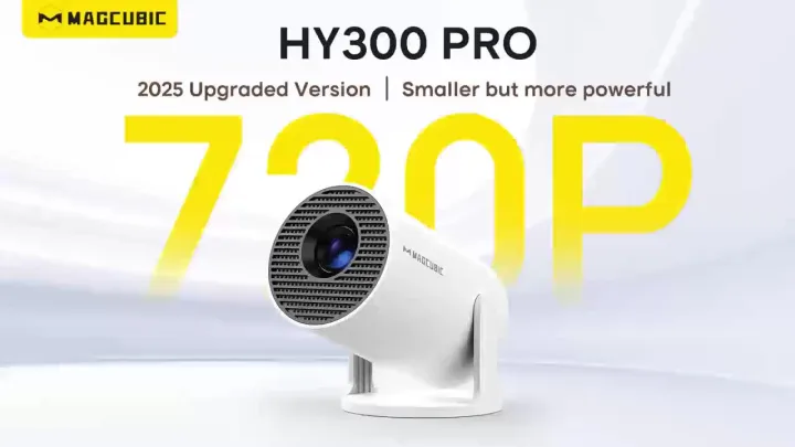 Magcubic | Magcubic Projector HY300 Pro 8K Android 14 Dual Wifi6 290ANSI Allwinner H726 BT5.4 1080P 1280*720P Home Cinema Outdoor Projetor