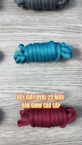 [40 Màu] Dây Giày Oval Bản 6mm Cao Cấp Cho Giày Bóng Rổ Giày Chạy Bộ - Dây Giày Thể Thao