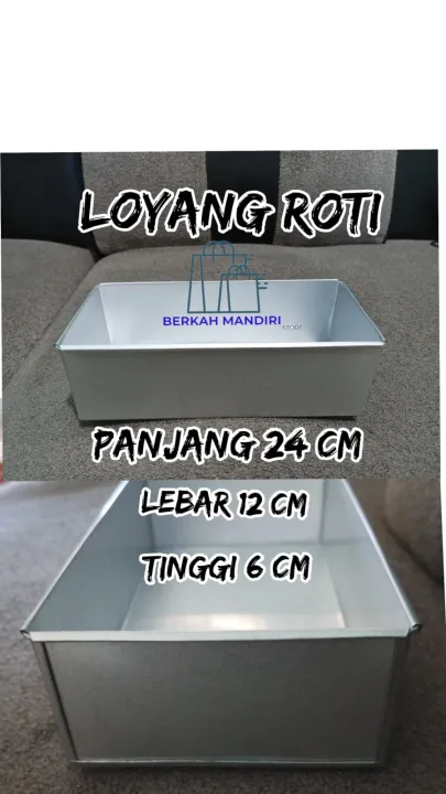 Ukuran Roti LOYANG ROTI LOYANG BRONIS/CETAKAN KUE ROTI UKURAN 24x12cm TINGGI 6cm ...