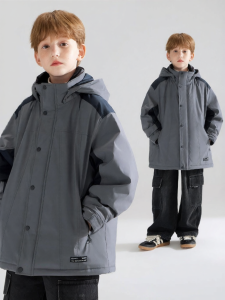 MUCMUKN | Strong Waterproof Outdoor Jacket with Fleece Liner Hood Boys Winter