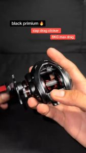 PROBEROS Drag Clicker Baitcasting Reel 7.2:1 Gear Ratio Metal Handle Fishing Reel Saltwater 5+1BB Ultra Light Bc Casting Reels 8KG Max Drag Sneakhead Jigging Fishing Gear