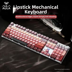 AULA | Womens Office Mechanical Keyboard and Mouse Set 3-mode Connection