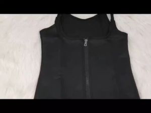 PLUS SIZE Zipper Sauna Top Women Shaper Waist Cincher Slimming Suit Fat Burning Shapewear - Ready Stock 211199 - BB BabyShop