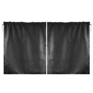 Car Privacy Curtains Universal Divider Curtain Between Rear Seat Auto Blackout Sun Shades Side Window Covers