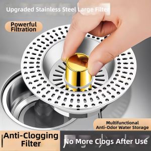 Stainless Steel Filter Sink Drain Stopper