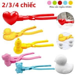 Bộ Khuôn Làm Tuyết Cầu Tự Làm Có Tay Cầm Hình Thú Dễ Thương Khuôn Làm Cơm Bằng Nhựa Thân Thiện Với Môi Trường Khuôn Làm Sushi Cho Trẻ Em Bộ 2/3/4 Món Đồ Chơi Mùa Đông Ngoài Trời