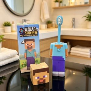 Hlinkey bàn chải đánh răng du lịch di động Có Thể Thu Vào Thiết Kế chống bụi Đầu Bìa lông mềm bàn chải đánh răng bằng tay Vui Hình Dạng Nhân Vật Cho Cắm Trại Khách Sạn Kinh Doanh Chuyến Đi Vệ Sinh Miệng